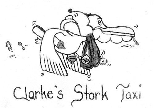 Stork Taxi graphic